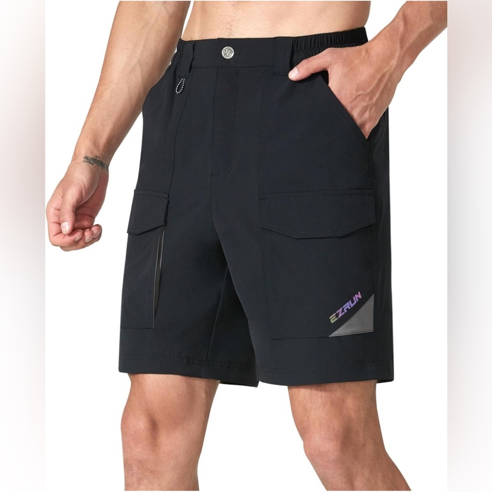 EZRUN Men's Cargo Shorts Tactical Shorts W/ Multi Pocket XXL UPF 50+ MSRP $45.99